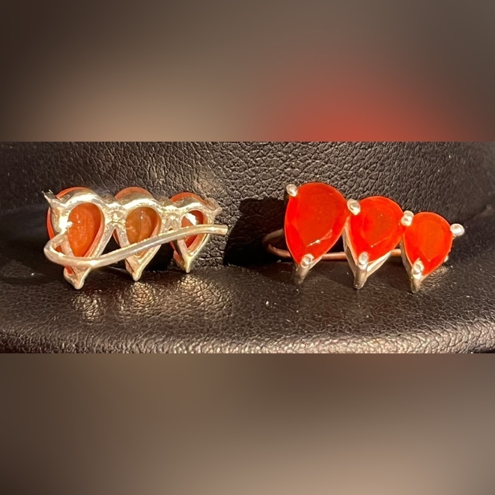 Red Jasper Sterling Silver Climber Earrings